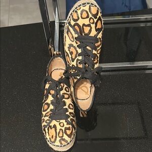 Leopard Print Espadrille Sneakers